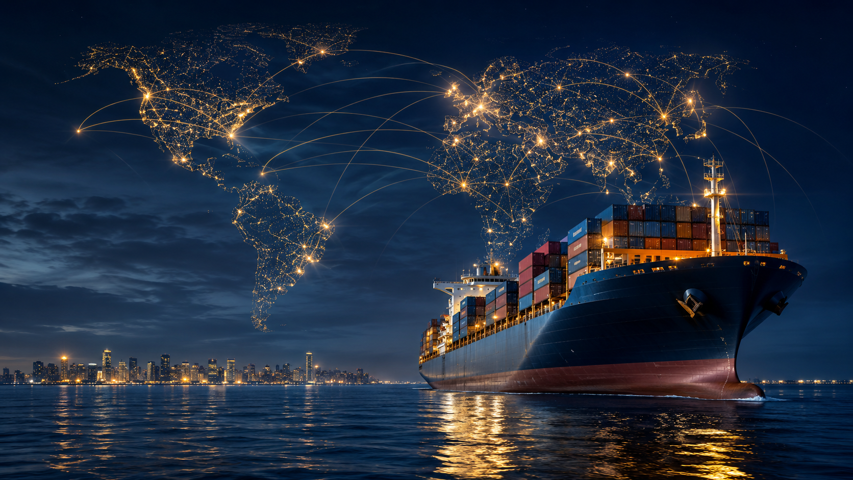 Global maritime ship supply network
