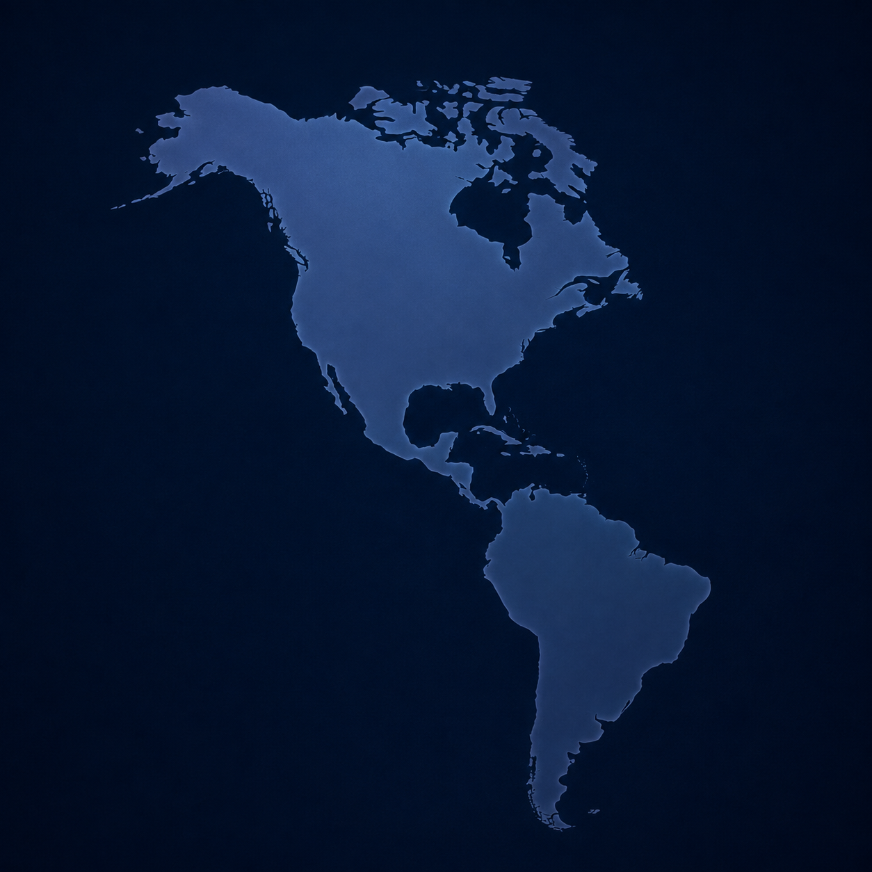 AMERICAS coverage map